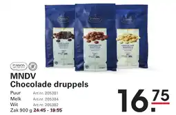 Sligro MNDV Chocolade druppels aanbieding