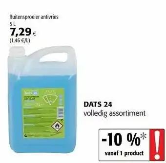 Colruyt Dats 24 ruitensproeier antivries aanbieding