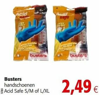 Colruyt Busters handschoenen acid safe aanbieding