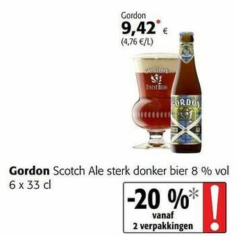 Colruyt Gordon scotch ale sterk donker bier aanbieding