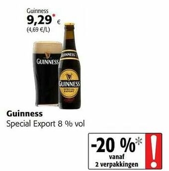 Colruyt Guinness special export aanbieding