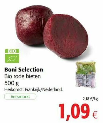 Colruyt Boni selection bio rode bieten aanbieding