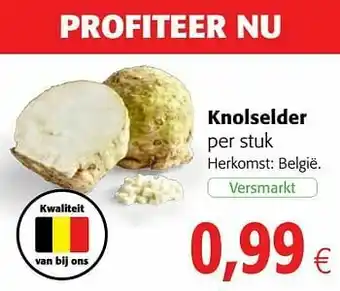 Colruyt Knolselder aanbieding