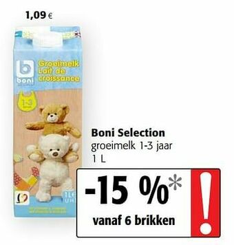 Colruyt Boni selection groeimelk aanbieding