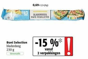 Colruyt Boni selection bladerdeeg aanbieding