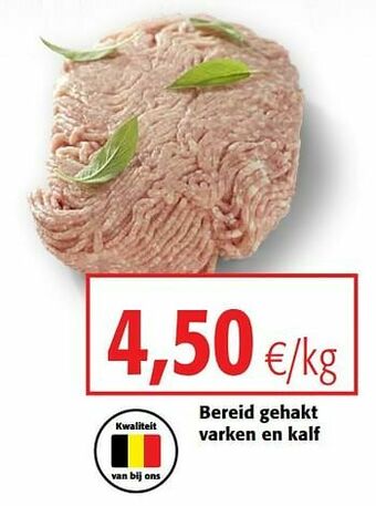 Colruyt Bereid gehakt varken en kalf aanbieding