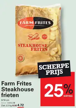 Sligro Farm Frites Steakhouse frieten aanbieding