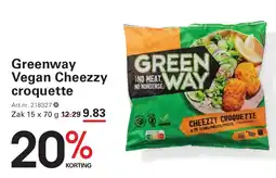 Sligro Greenway Vegan Cheezzy croquette aanbieding
