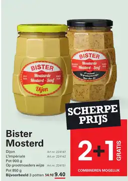 Sligro Bister Mosterd aanbieding
