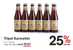 Sligro Tripel Karmeliet aanbieding