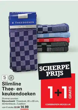 Sligro Slimline Thee- en keukendoeken aanbieding