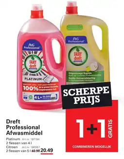 Sligro Dreft Professional Afwasmiddel aanbieding