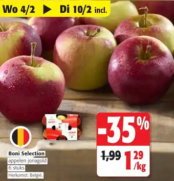 Colruyt Boni Selection Appelen Jonagold aanbieding