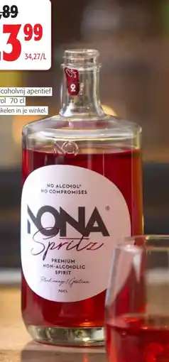 Colruyt Nona Spritz alcoholvrij aperitief 0,0 % vol aanbieding