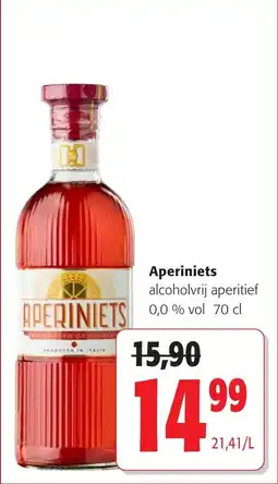 Colruyt Aperiniets Alcoholvrij Aperitief 0,0% vol aanbieding