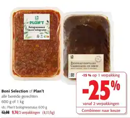 Colruyt Boni Selection of Plan't aanbieding