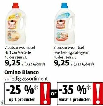 Colruyt Omino bianco volledig assortiment aanbieding