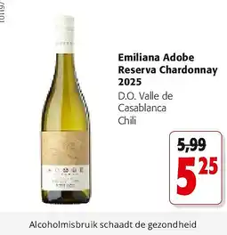 Colruyt Emiliana Adobe Reserva Chardonnay 2025 aanbieding