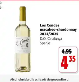 Colruyt Los Condes macabeo-chardonnay 2024/2025 aanbieding