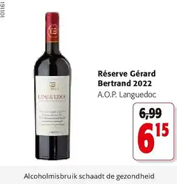 Colruyt Réserve Gérard Bertrand 2022 aanbieding