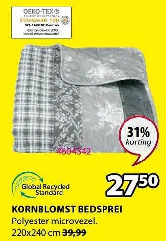 Jysk Kornblomst bedsprei aanbieding