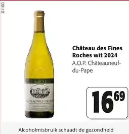 Colruyt Château des Fines Roches wit 2024 aanbieding