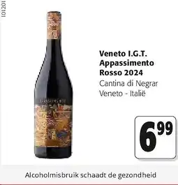 Colruyt Veneto I.G.T. Appassimento Rosso 2024 aanbieding