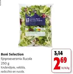 Colruyt Boni Selection fijnproeversmix Rucola 250 g aanbieding