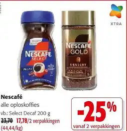 Colruyt Nescafé alle oploskoffies aanbieding