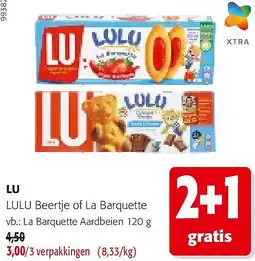 Colruyt LU LULU Beertje of La Barquette aanbieding