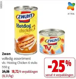 Colruyt Zwan volledig assortiment aanbieding