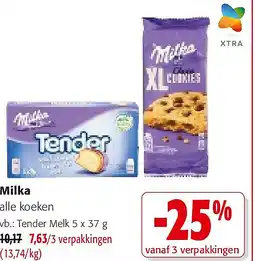 Colruyt Milka alle koeken aanbieding