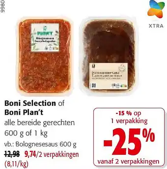 Colruyt Boni Selection of Boni Plan’t aanbieding