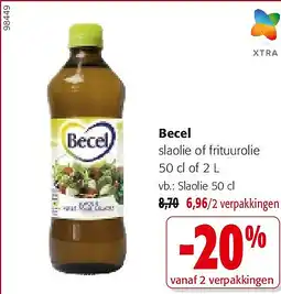 Colruyt Becel slaolie of frituurolie 50 cl aanbieding