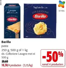 Colruyt Barilla pasta 250 g aanbieding