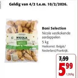 Colruyt Boni Selection Nicola vastkokende aardappelen 5 k aanbieding