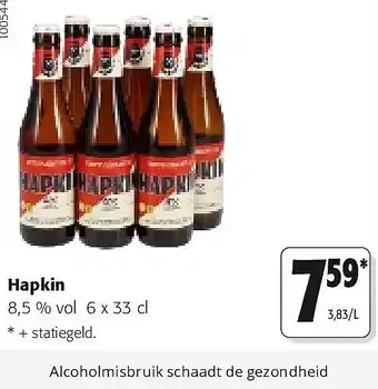 Colruyt Hapkin aanbieding