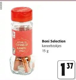 Colruyt Boni Selection kaneelstokjes 15 g aanbieding
