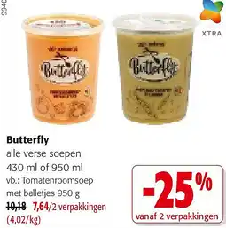 Colruyt Butterfly alle verse soepen 430 ml aanbieding