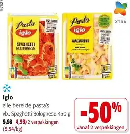 Colruyt glo alle bereide pasta’s aanbieding