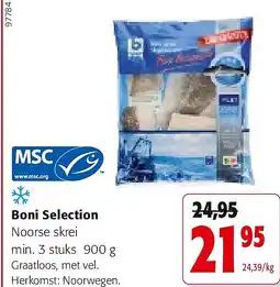 Colruyt Boni Selection Noorse skrei min. 3 stuks 900 g aanbieding