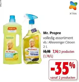 Colruyt Mr. Propre volledig assortiment aanbieding