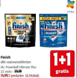 Colruyt Finish alle vaatwastabletten aanbieding