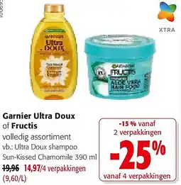 Colruyt Garnier Ultra Doux of Fructis aanbieding