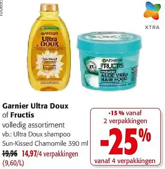 Colruyt Garnier Ultra Doux of Fructis aanbieding