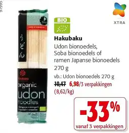 Colruyt Hakubaku Udon bionoedels aanbieding