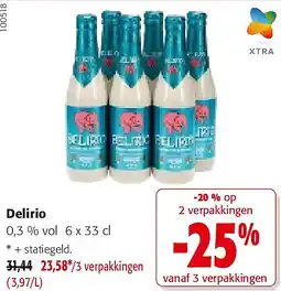 Colruyt Delirio 0,3 % vol 6 x 33 cl aanbieding