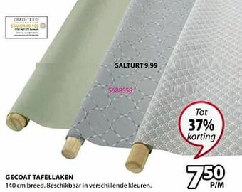 Jysk Gecoat tafellaken salturt aanbieding