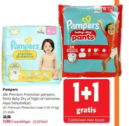 Colruyt Pampers alle Premium Protection pampers aanbieding