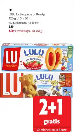 Colruyt LU LULU La Barquette of Beertje aanbieding
